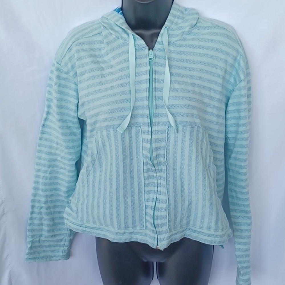Columbia Melody Spring Full Zip Hooded Jacket, mint green & blue